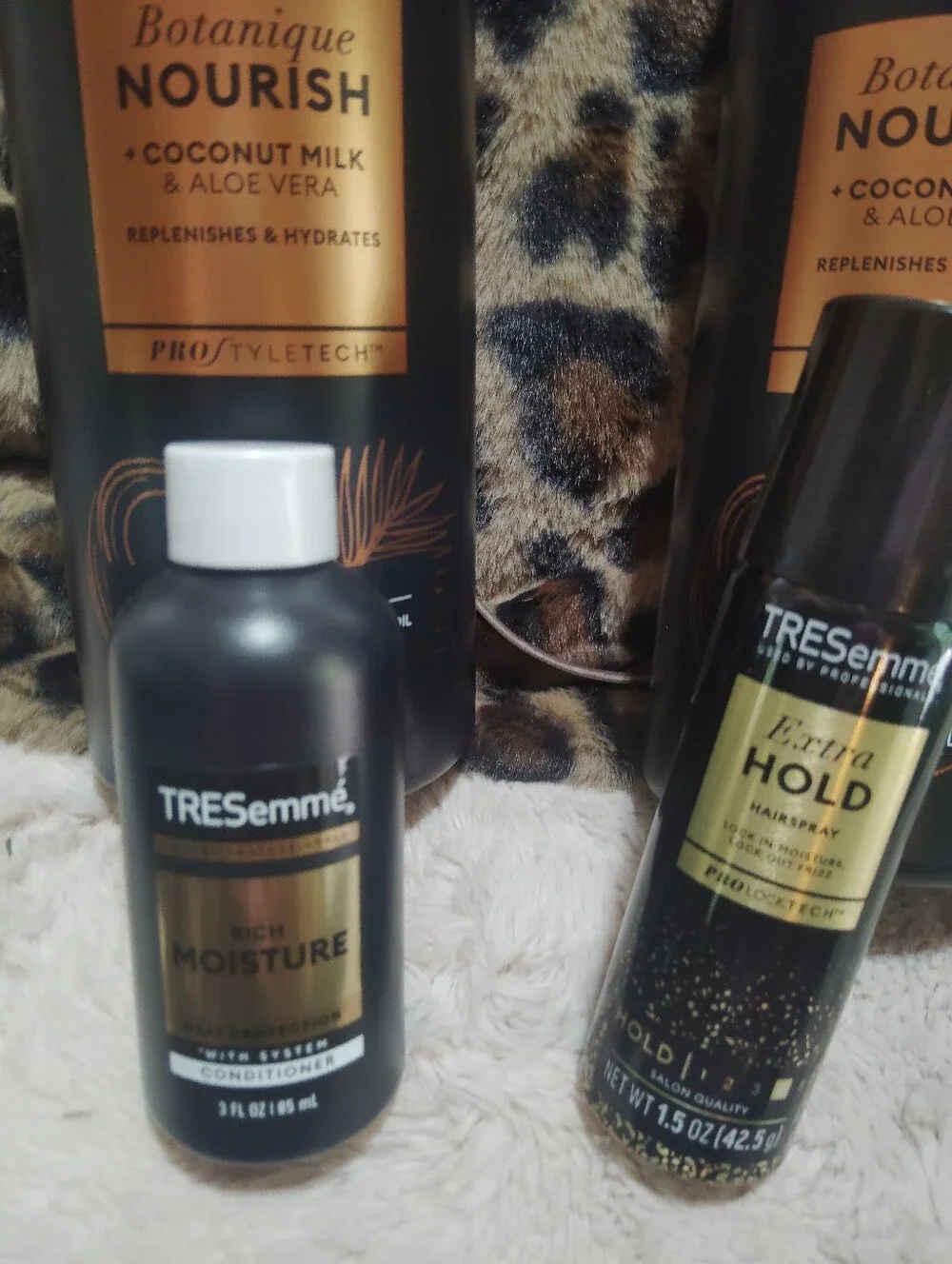 BUNDLE Of 7!! Hair Care, Accessories, Flat Iron, And Leopard Shoulder Bahlg